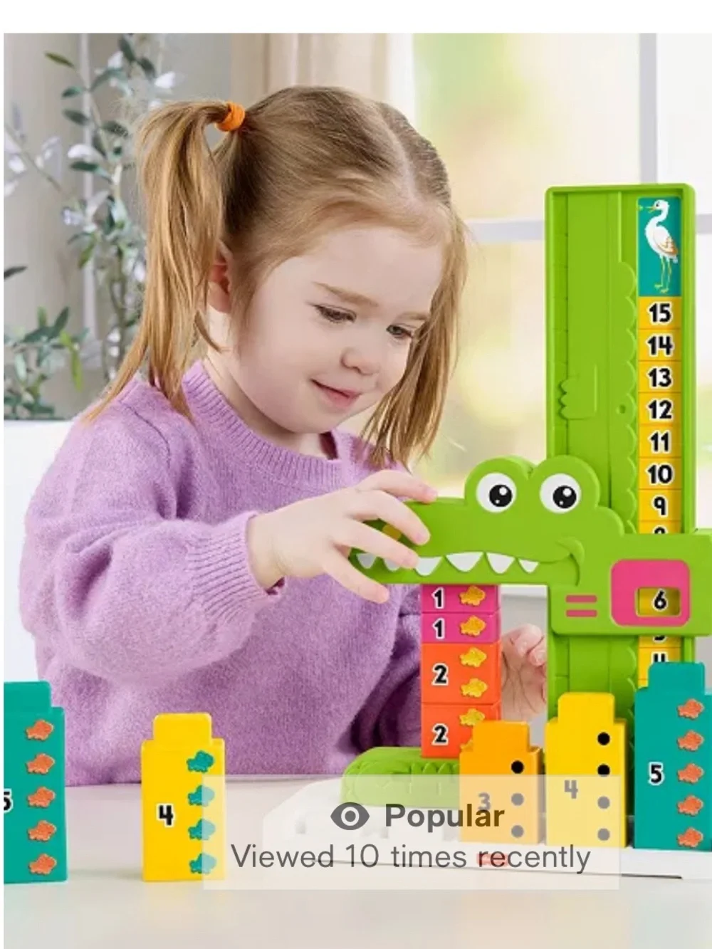 Fisher-Price Adding Alligator Counting & Math Learning Toy | Preschool STEM toy